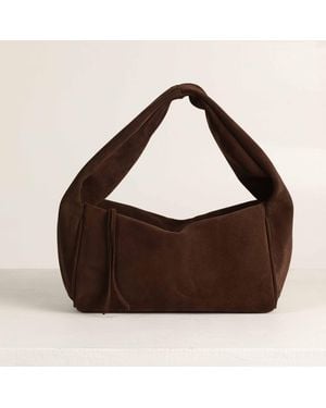 Tarea Studio Suede Brooklyn Bag - Brown