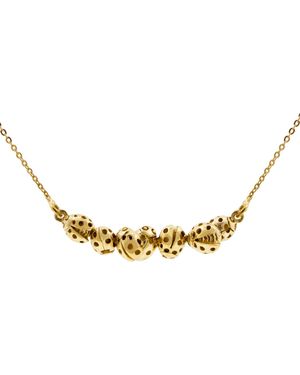 Lee Renee Loveliness Of Ladybird Necklace – Gold - Metallic