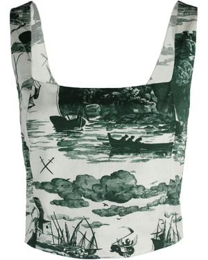 Klements Neutrals May Bodice Top - Green