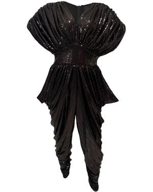 Julia Clancey Zowie Sequin Jumpsuit - Black