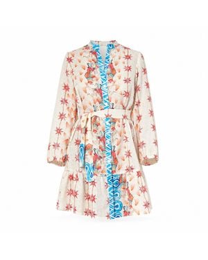 Casa Atelier by Ferdinando Fusco Crete Frou Frou Shirt - Blue