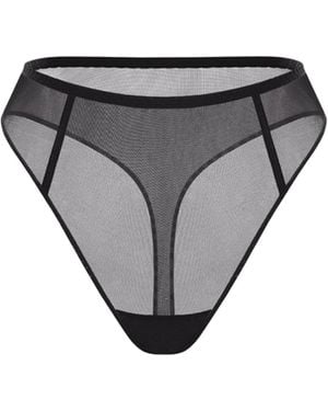 Zhilyova Unnamed High-Waisted Thong - Grey