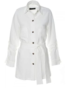 AGGI by HALEWSKI Amy Cream Shirt - White