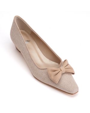 Franchetti Bond Neutrals Giada Italian Canvas Light Taupe - Natural