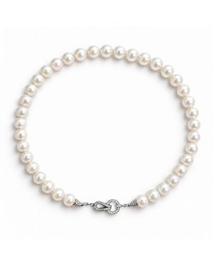 Ninemoo Étreinte De Perle Pearl Necklace - Metallic