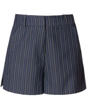 AGGI by HALEWSKI Betsy Infinity Tailored Mini Suit Shorts - Blue
