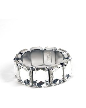 Addicted Neutrals Ester Bracalet Plated With Natural Crystals - Metallic