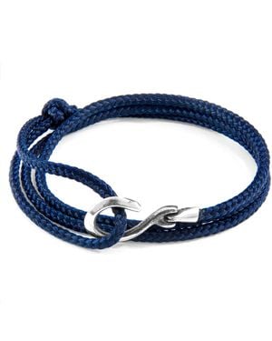 Anchor and Crew Heysham & Rope Bracelet - Blue