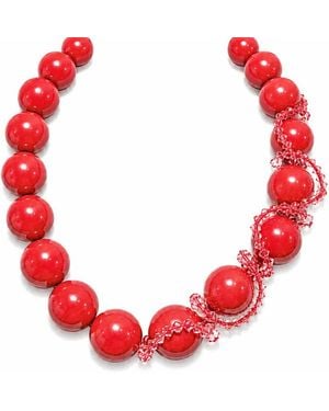 Eyeconic by Samar Ajram Summer Muse Necklace - Red