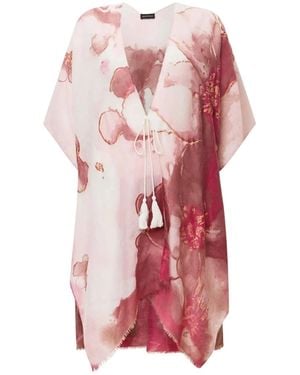 James Lakeland Watercolour Floral Kaftan - White