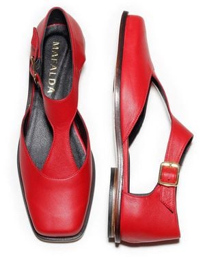 Mafalda Carlota Flats - Red
