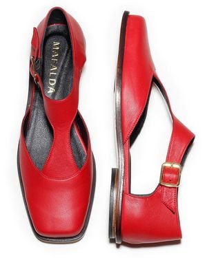 Mafalda Carlota Flats - Red