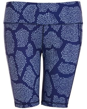 Perky Peach Snake Print Cycling Shorts - Blue