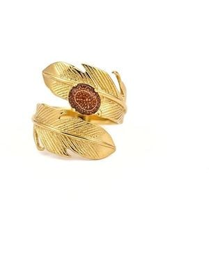 Jaredjamin Plume Sandstone Adjustable Ring - Metallic