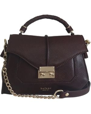 BELYSA Flore Leather Shoulder Bag - Black