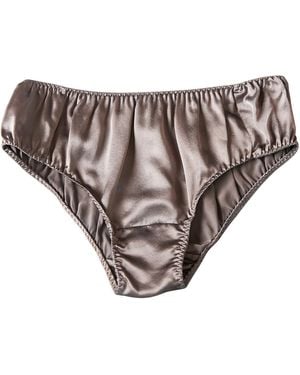 Soft Strokes Silk Set Of Two Pure Mulberry Silk Bikini Pantie - Brown