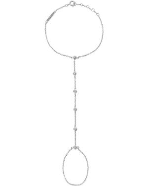 BLOOMTINE | Earth Angel HQ Illuminess Premium Sterling Diamond Sparkle Hand Chain - White