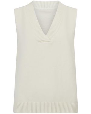 Lula-Ru Neutrals Vest Jumper - White