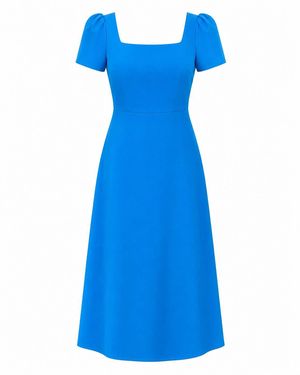 Girl In Mind Valentina Midi Dress - Blue