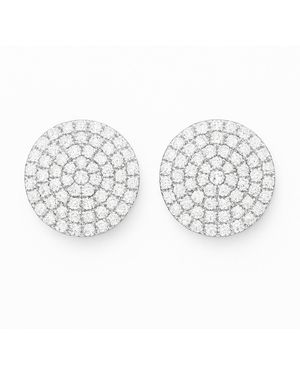 Maison De Gala Solaris Pavé Dome Earrings - Metallic