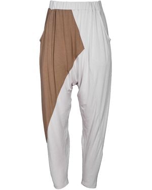 carlton jones Neutrals Bamboo Drop Crotch Pant - Grey