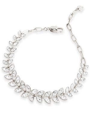 Grosse Platinum & Clear Crystal Statement Bracelet, Series Cocktail - Metallic