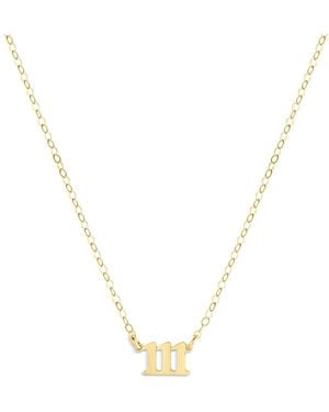 SET & STONES Angel Numbers Necklace- One - Metallic