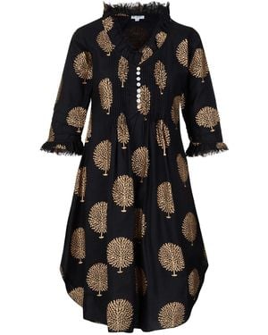 At Last Annabel Cotton Tunic - Black