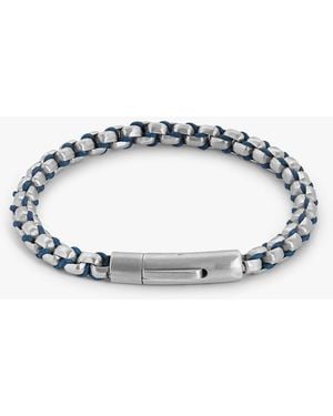 Tateossian Thompson Box Chain Bracelet - Blue