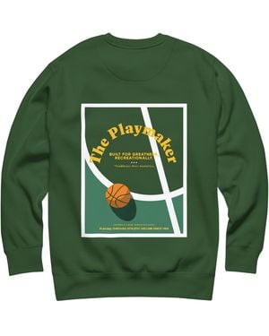Anchor and Crew Forest The Playmaker Basketball Club League Organic Cotton Sweatshirt - Green
