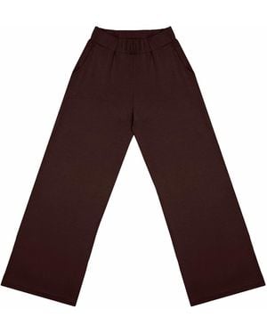 Aloha From Deer Aloha's Basics Long Loose Pants - Brown