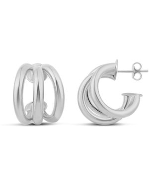 SHYMI Claw Hoop Earrings - Metallic