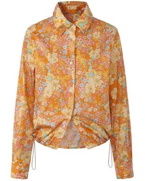 FRONT ROW SHOP Daisy Shapeable Shirt - Brown