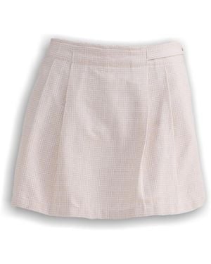 REISTOR Cotton Tweed Skort - Pink