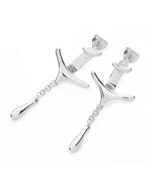 Lucy Quartermaine Drop Ear Jacket - Metallic