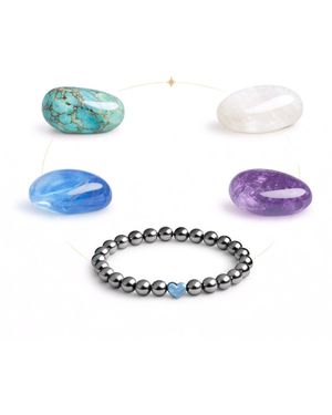 Mineralgems•Studio Sagittarius Zodiac Crystal Box - Blue