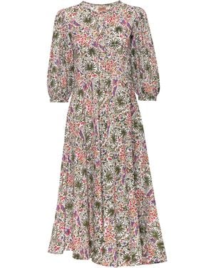 Carolina Benoit Palm Springs Print Kaftan - Multicolour