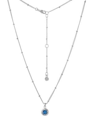 Moon London London Topaz Sterling Necklace - Metallic