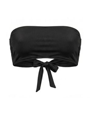 Yesudare Bali Strapless Bandeau Bikini Top - Black