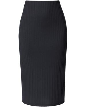 AGGI by HALEWSKI Rita Pirate Bodycon Midi Skirt - Black
