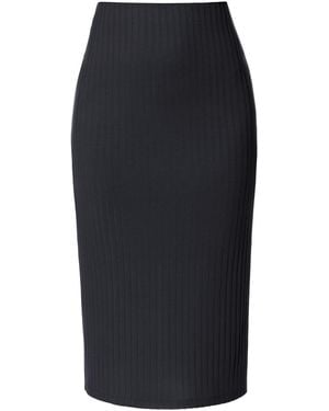 AGGI by HALEWSKI Rita Pirate Bodycon Midi Skirt - Black