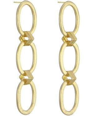 Marcia Moran Clementine Chain Earrings - Metallic