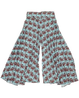 FORZA CAVALLO Happy Arab Palazzo Pants - Blue