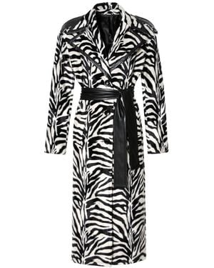 AGGI by HALEWSKI Maxine Monochrome Coat - Black