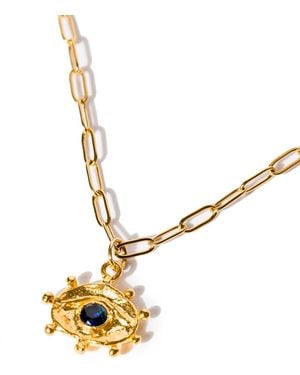Kybele Studio Eye Talisman Pendant Necklace - Metallic