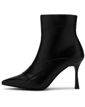 Ilvi Antti Leather Heeled Boot - Black