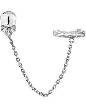 SALLY SKOUFIS Peace Chain Ear Cuff - Metallic