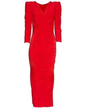 SOHUMAN Rouse Sustainable Midi Dress - Red