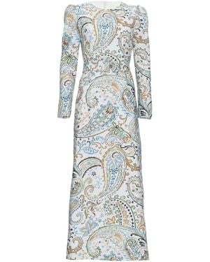Justin Tong Hazel Maxi Dress - Blue