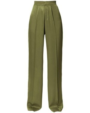 AGGI by HALEWSKI Jessie Satin Brach Trousers - Green